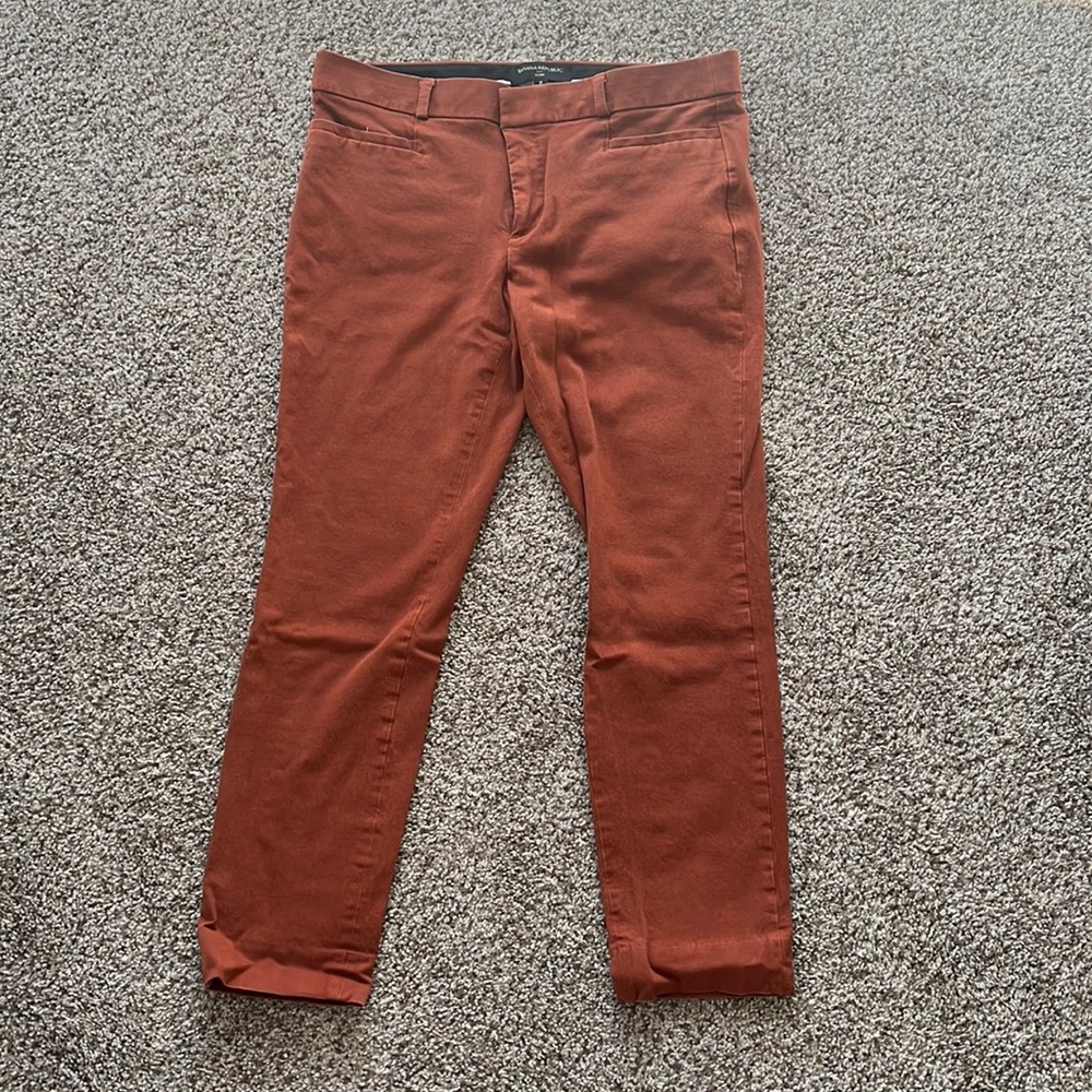 Banana Republic Sloan Crop Pant Umbria Rust